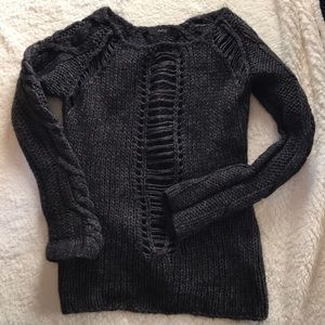 Thick comfy sweater with cut out details